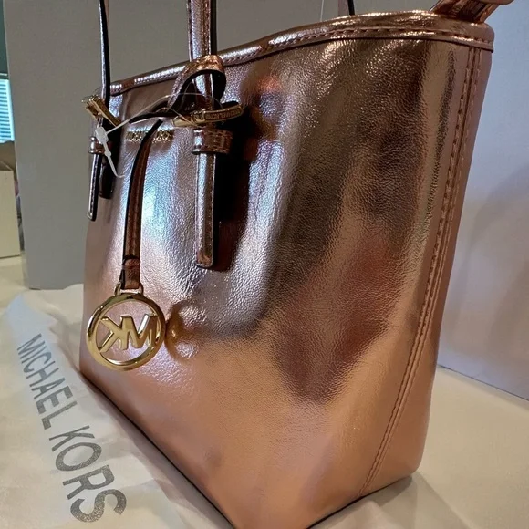 !!! SOLD!!!NWT MICHAEL KORS JET SET TOTE/crossbody & DUSTY - Picture 7 of 11